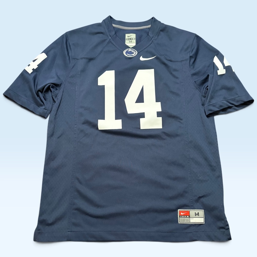 Penn State Nittany Lions Jersey Mens Medium Navy Blue NCAA Football Nike 14